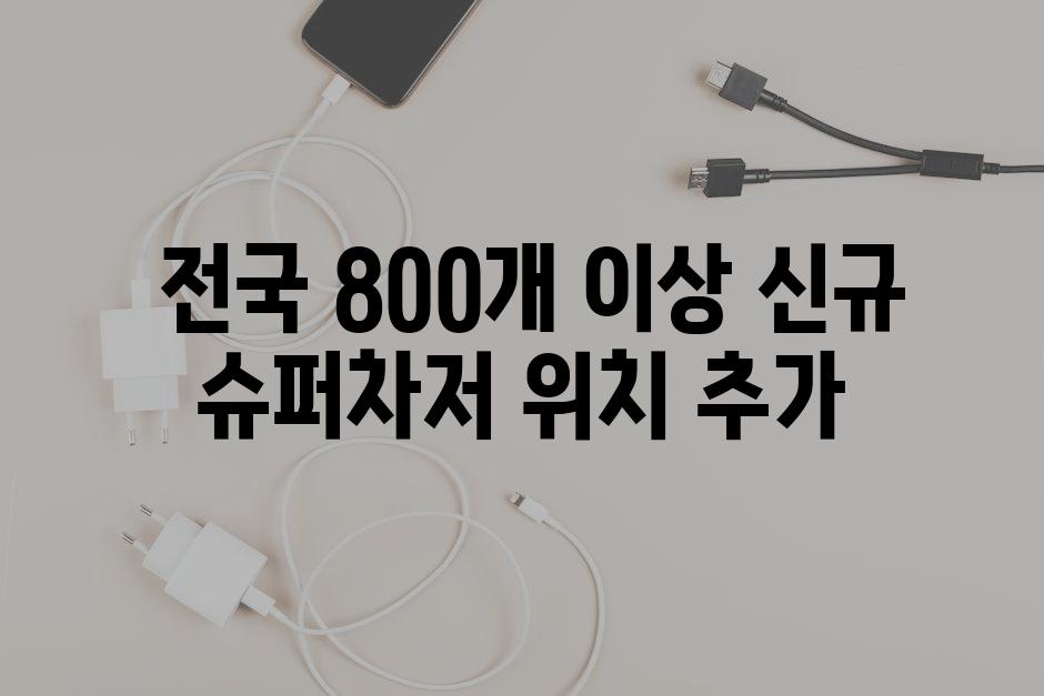  전국 800개 이상 신규 슈퍼차저 위치 추가