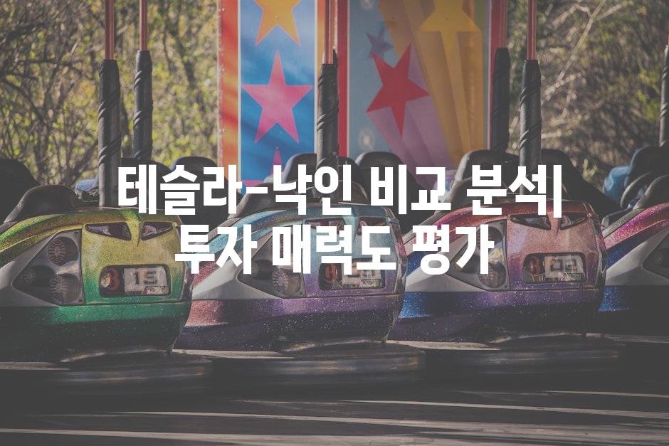  테슬라-낙인 비교 분석| 투자 매력도 평가