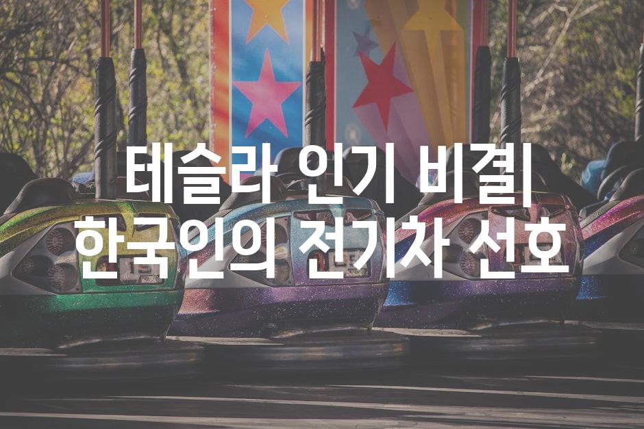  테슬라 인기 비결| 한국인의 전기차 선호