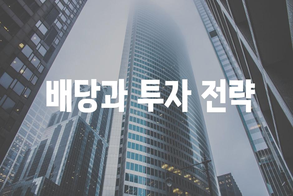  기업 배당의 이해