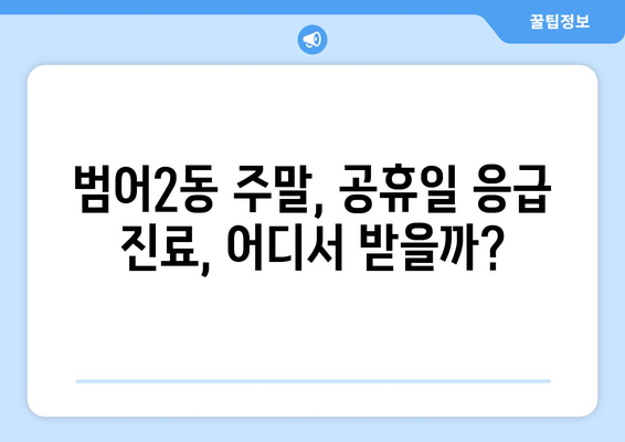 대구시 수성구 범어2동 일요일 휴일 공휴일 야간 진료병원 리스트