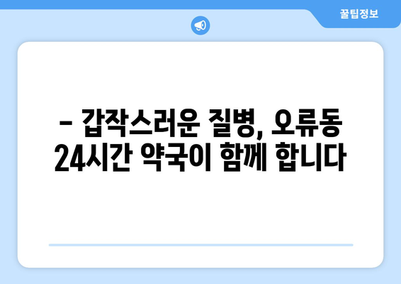 대전시 중구 오류동 24시간 토요일 일요일 휴일 공휴일 야간 약국