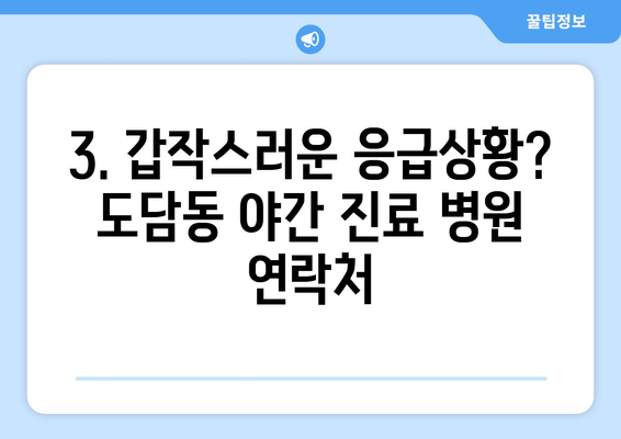 세종시 세종특별자치시 도담동 일요일 휴일 공휴일 야간 진료병원 리스트