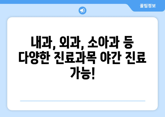 광주시 광산구 임곡동 일요일 휴일 공휴일 야간 진료병원 리스트