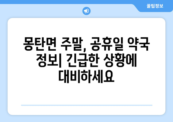 전라남도 무안군 몽탄면 24시간 토요일 일요일 휴일 공휴일 야간 약국