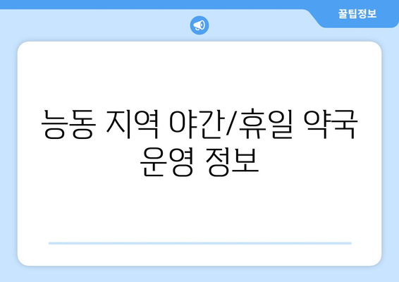 서울시 광진구 능동 24시간 토요일 일요일 휴일 공휴일 야간 약국