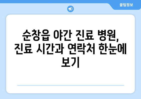 전라북도 순창군 순창읍 일요일 휴일 공휴일 야간 진료병원 리스트