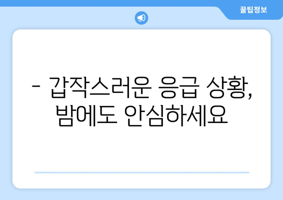 전라북도 남원시 송동면 일요일 휴일 공휴일 야간 진료병원 리스트