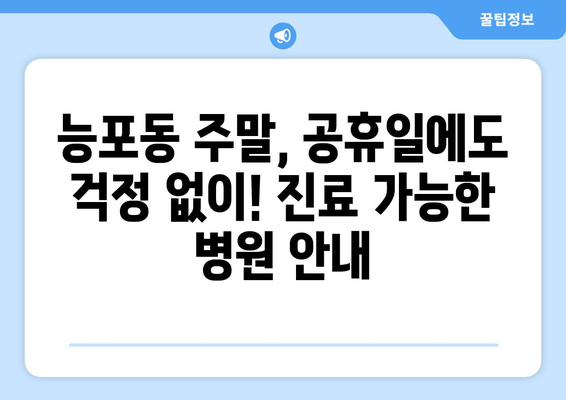 경상남도 거제시 능포동 일요일 휴일 공휴일 야간 진료병원 리스트