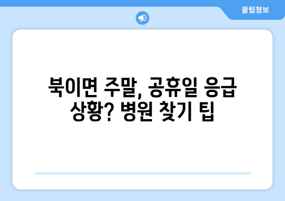 충청북도 청주시 청원구 북이면 일요일 휴일 공휴일 야간 진료병원 리스트