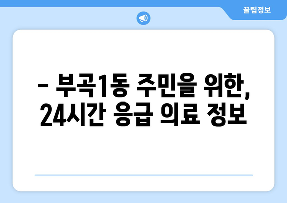 부산시 금정구 부곡1동 일요일 휴일 공휴일 야간 진료병원 리스트