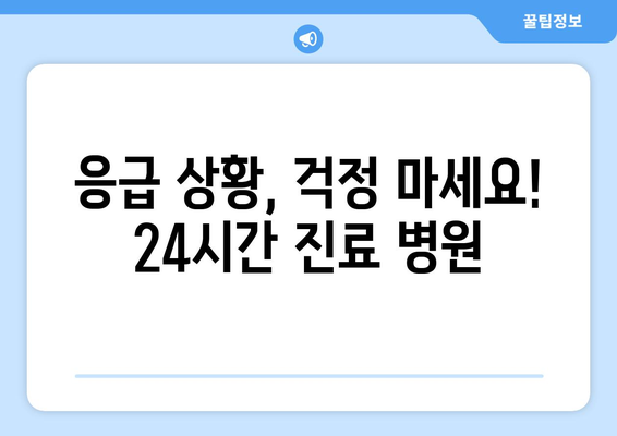 충청남도 서산시 인지면 일요일 휴일 공휴일 야간 진료병원 리스트