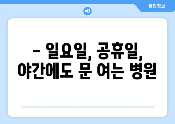 충청남도 논산시 부적면 일요일 휴일 공휴일 야간 진료병원 리스트